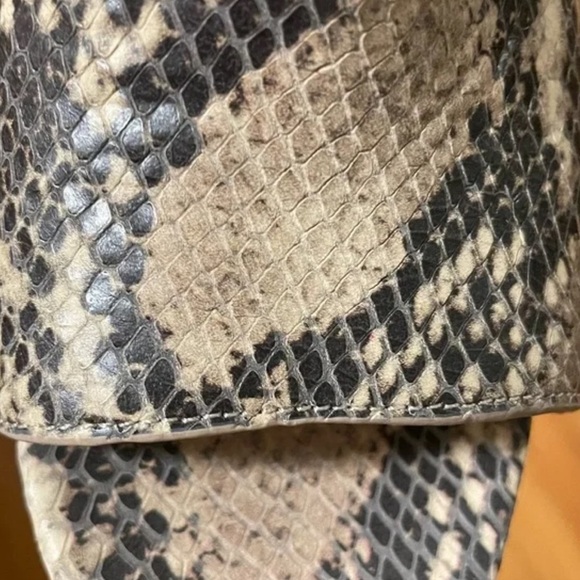 Cole Haan LAREE Open Toe Mule Sz 8 1/2 B Snake Print Mules Shoes Grand 0S - Picture 8 of 10